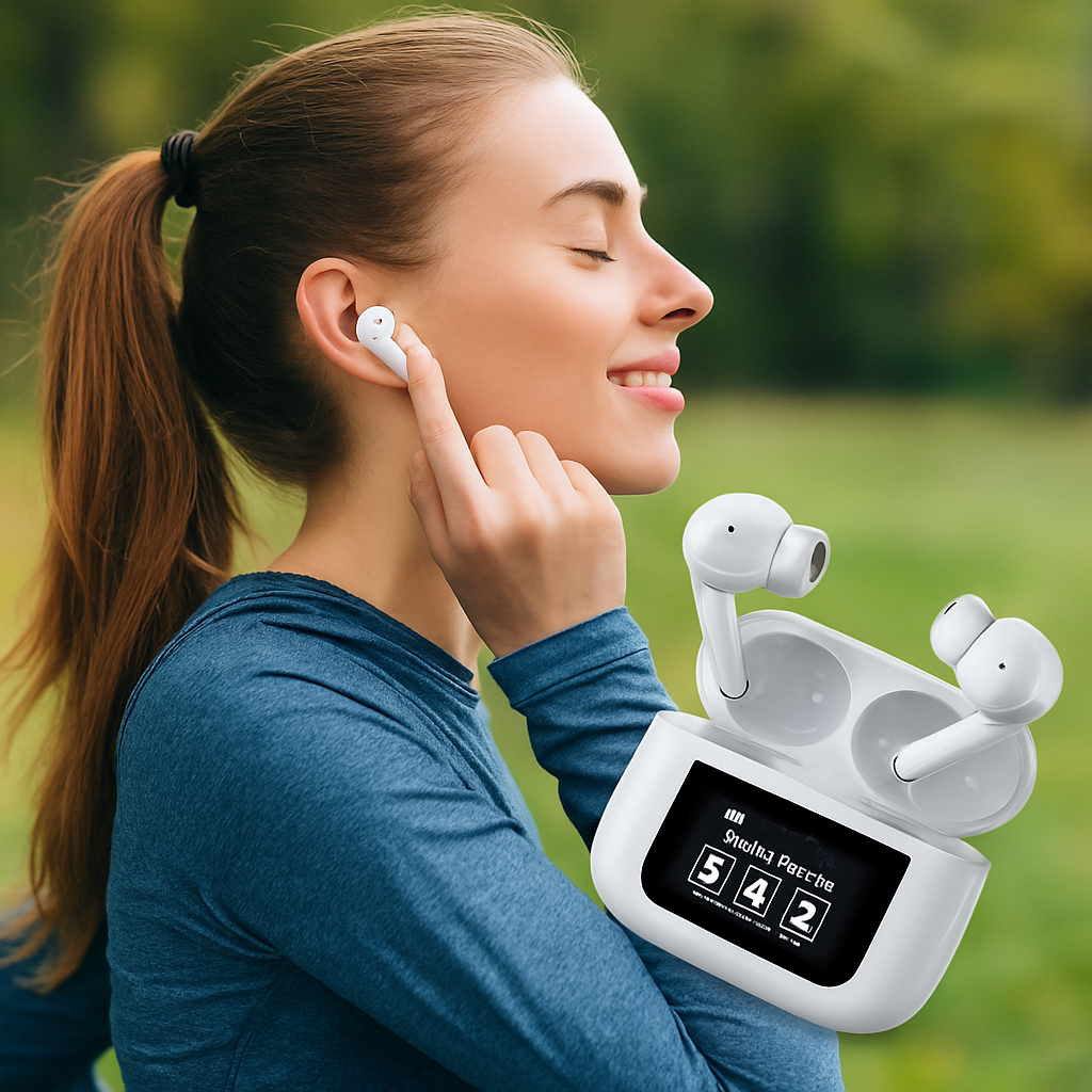 Airpods PRO con pantalla y Cancelación de Ruido