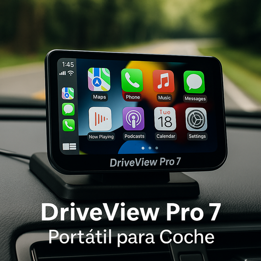 DriveView Pro 7 – Pantalla Portátil para Coche con CarPlay y Android Au
