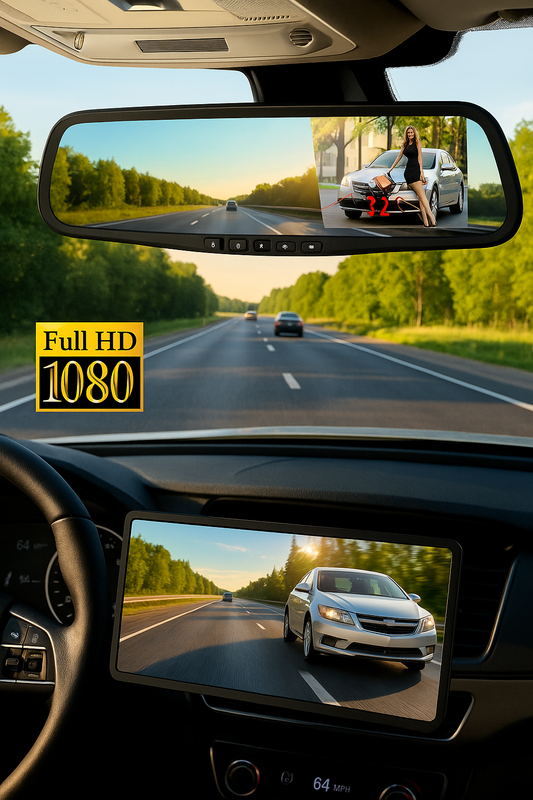 Retrovisor Inteligente VisionDrive HD – Conduce y Estaciona con Máxima Seguridad
