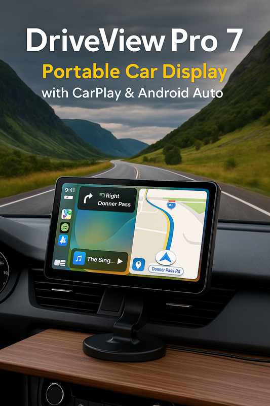 DriveView Pro 7 – Pantalla Portátil para Coche con CarPlay y Android Au